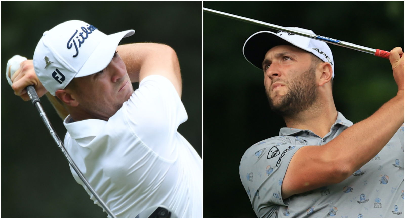 Jon Rahm and Justin Thomas fired 63's to lead Northern Trust on day one